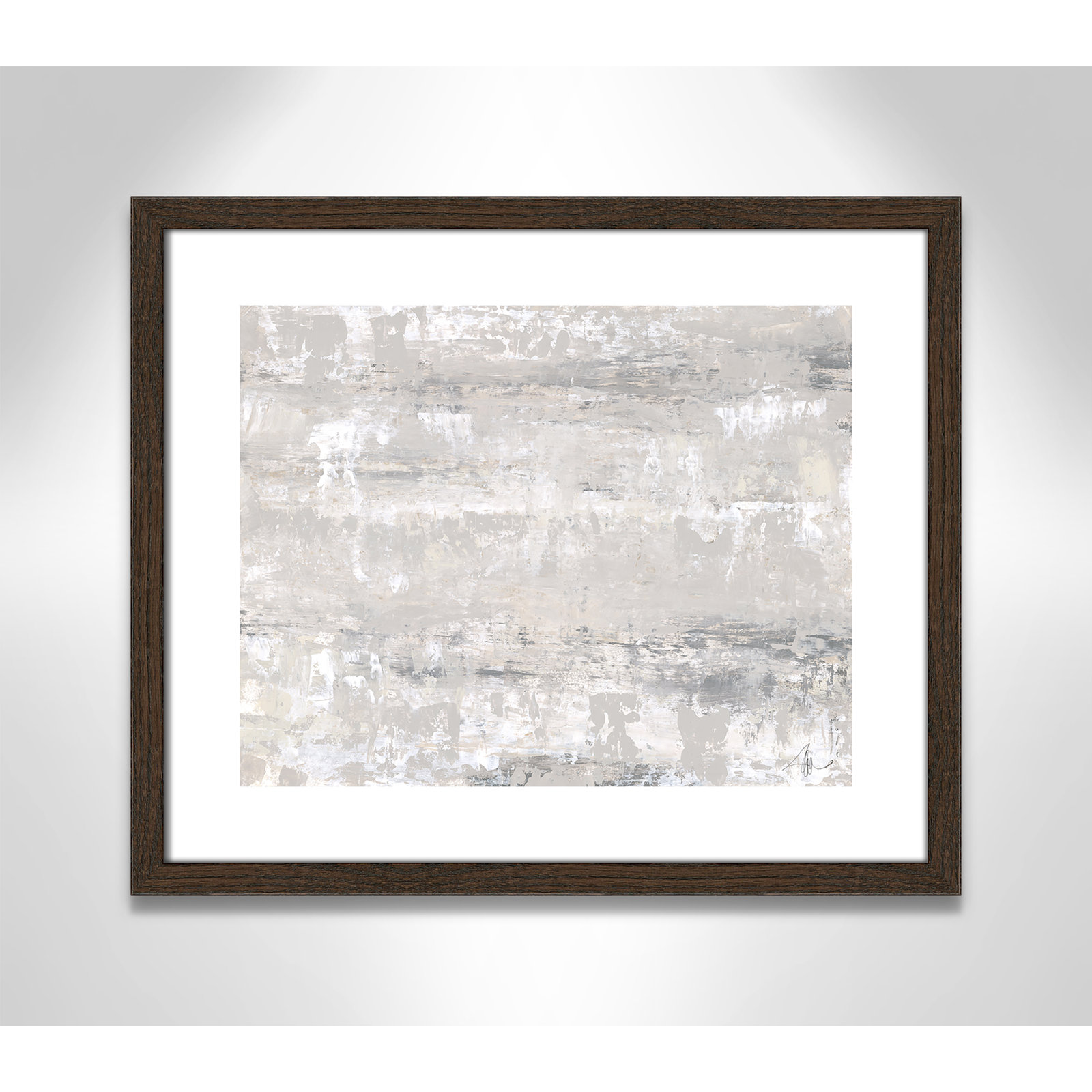 Desert Winds by Filippo Ioco - Print, 16" H x 19" W x 0.75" D, Walnut Wood Framed Paper