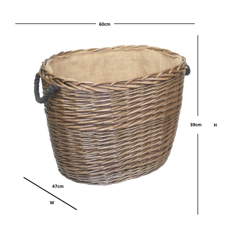 Fausley Log Carrier, 60cm H x 47cm W x 39cm D