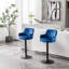 Ensemble de 2 tabourets de bar réglables avec dossier et repose-pieds-374969458