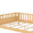 Solid Wood Montessori Bed With Detachable Side Fences And Safety Rails, Kids Daybed Frame For Boys’ And Girls’ Bedroom, Low Profile & Rounded Corners Design-94872433-94872432