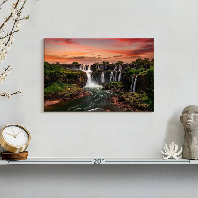 Alvord Iguazu Falls At Sunset, 8'' H x 12'' W