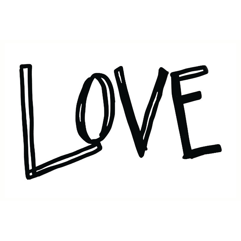 Love - Wrapped Canvas Art Prints, 61cm H x 91cm W