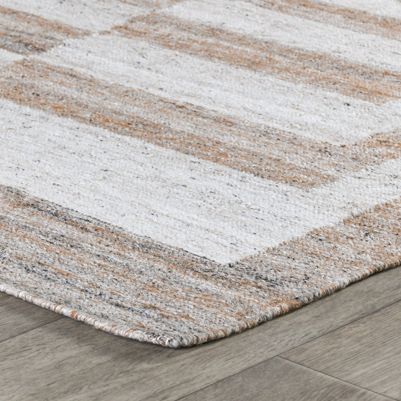 Mesa Geometric Area Rug in Sand Multi, Rectangle 9' x 12'