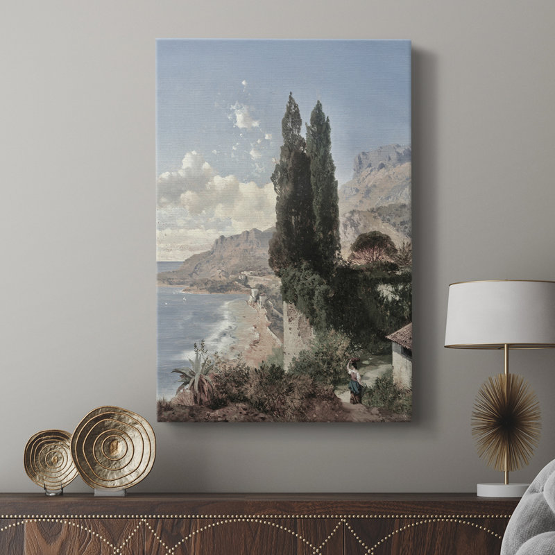 Paysage rétro CLXII - galerie Cavas, H 27 po x l 18 po
