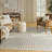 Ebern Designs Reimann Ivory Black Scandinavian Indoor Rug-608565031