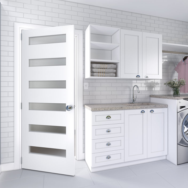 Porte standard en verre, 30 po x 80 po, Droite