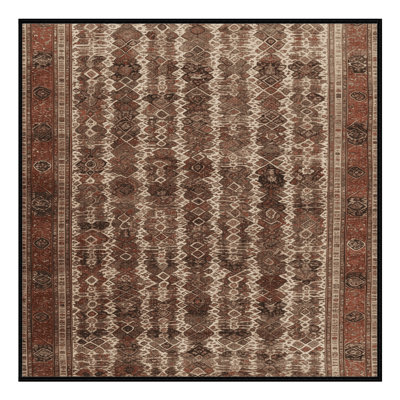 Machine Washable Persian Brown Area Rug
