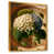 Toile avec cadre flottant or