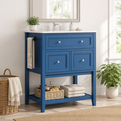 Meuble-lavabo 30 po avec lavabo en céramique
