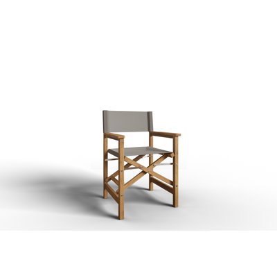 Nawaal Wood Premium All-Weather Wicker Outdoor Dining Armchair