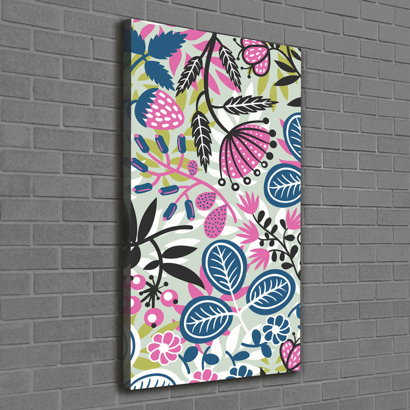 Flowers - Wrapped Canvas Print
