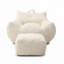 Fauteuil à billes avec repose-pieds Corduroy-1019332948