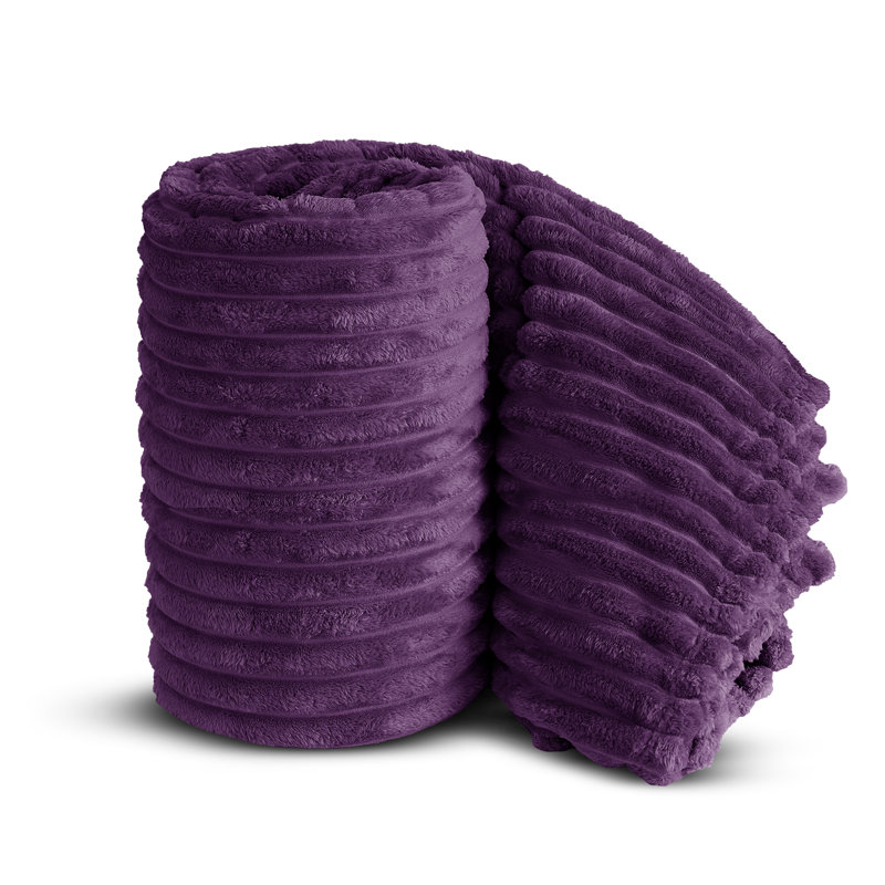 BELLISSIMA PLUSH THROW, 40cm x 27cm , Purple