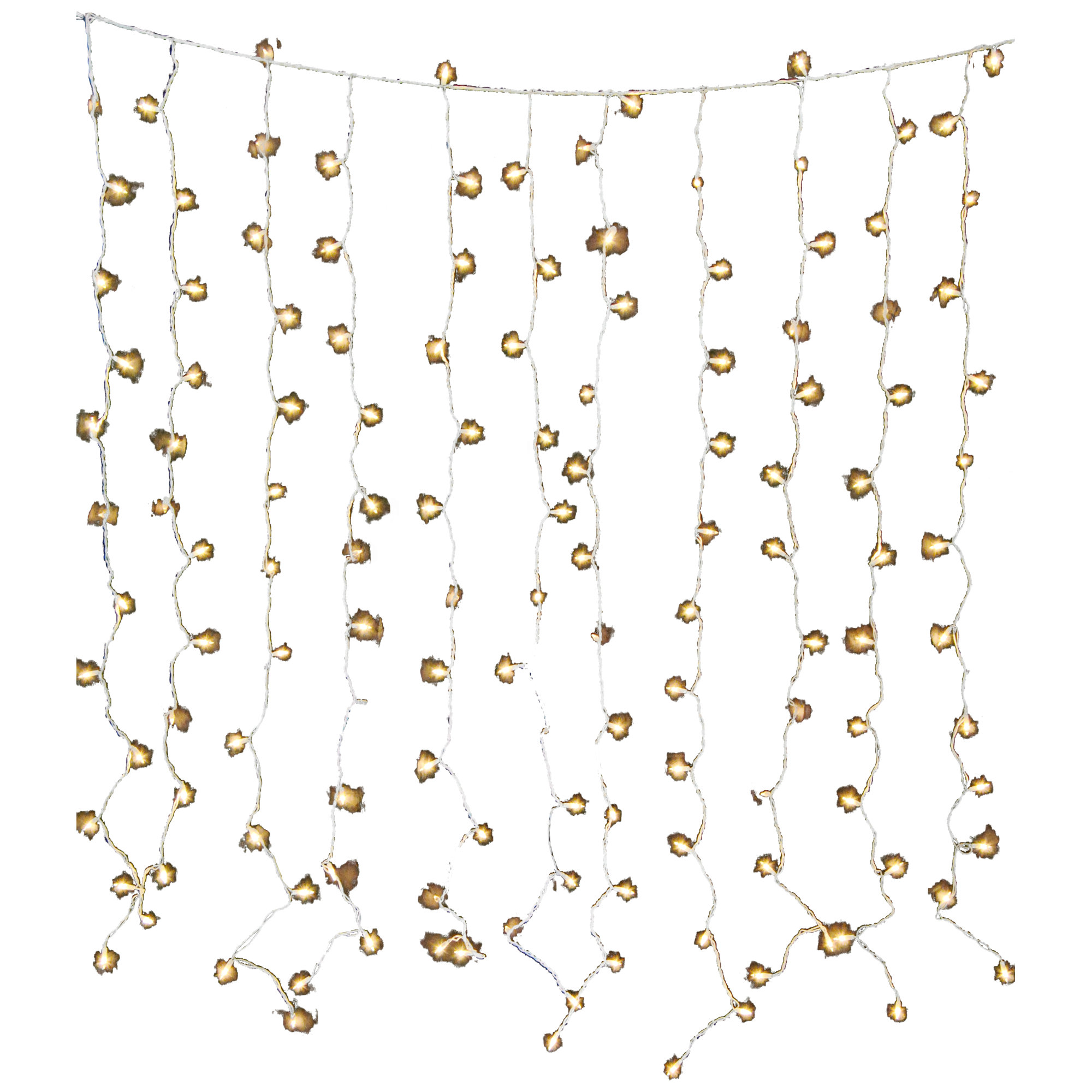 Caln 6'' Curtain String Lights, Twinkle