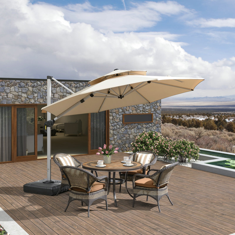 Johnathon 335cm Cantilever Parasol, Beige