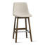 Tabouret de bar 28 po en bois massif à dossier bas 28 po (ensemble de 4)-132042878