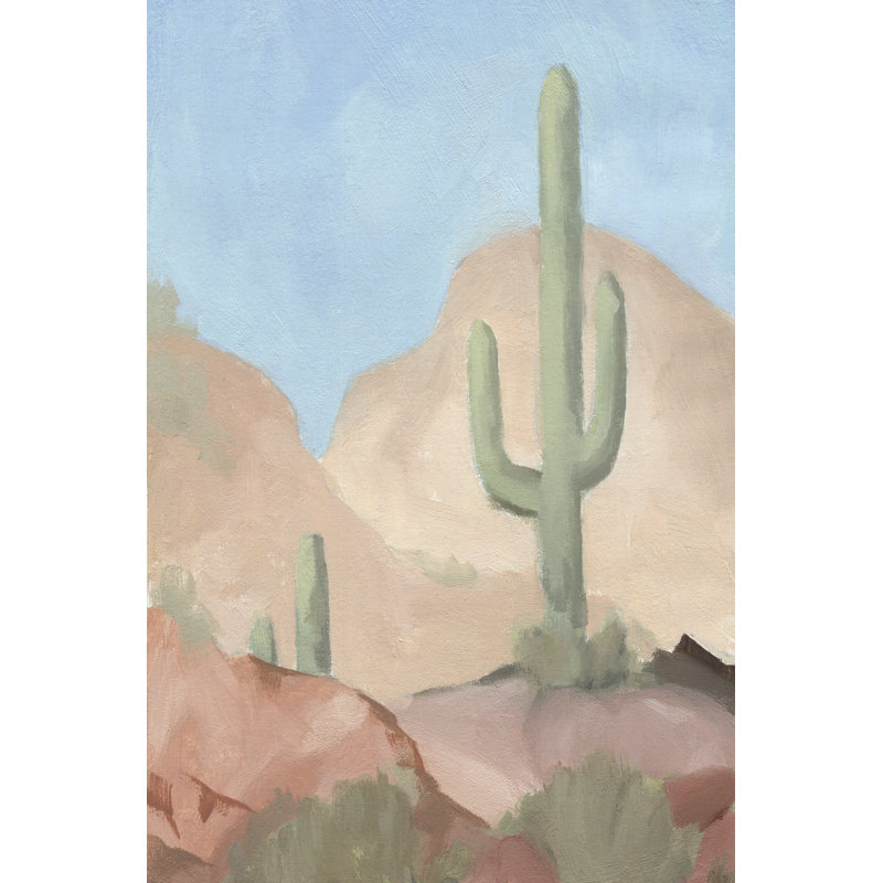 Sunny Saguaro I by Jacob Green - Wrapped Canvas Print, 91cm H x 61cm W x 3.8cm D