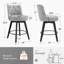 Tabouret de comptoir pivotant rembourré Arleine-92729599-93363830