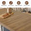 Table de salle à manger extensible de 160 à 200 cm avec pied central cannelé-2063890870