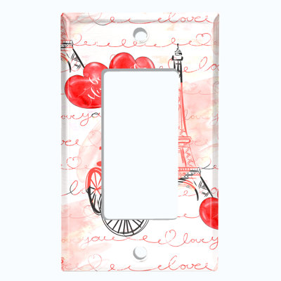 Patterned 1 - Gang Toggle Light Switch Standard Wall Plate