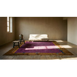 Large Room Size Purple Antique Chinese Art Deco carpet