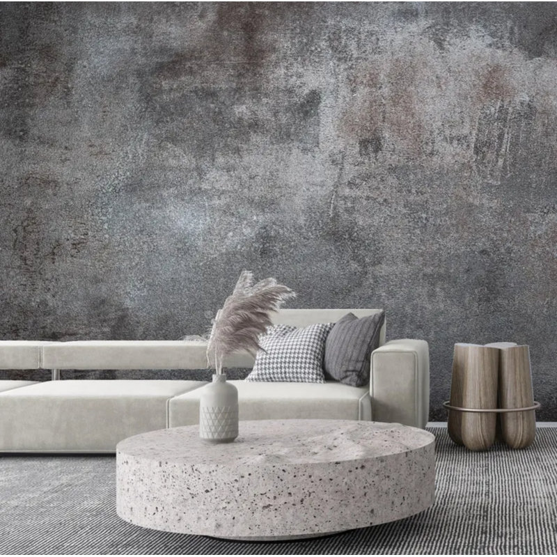 Weathered Concrete Texture Wall Mural, 108" L x 96" W