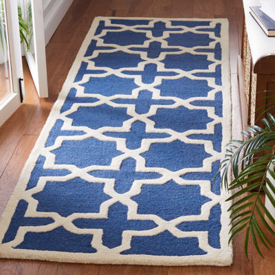 Tapis géométrique en laine touffeté à la main Igna
