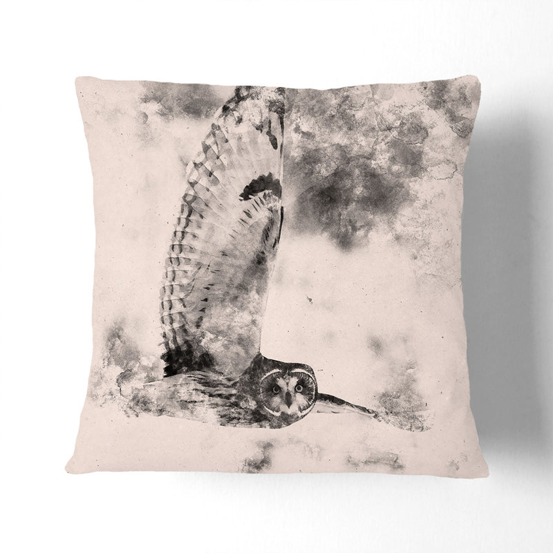 Square Throw Cushion, Stone, 40cm H x 40cm W x 15cm D