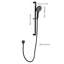 Matte Black Handheld Shower With 59-inch Hose & 28-inch Slide Bar, Stainless Steel Created, Adjustable For Optimal Position Alignment, Intense Water Current Performance, Nozzles Unclogged Flow