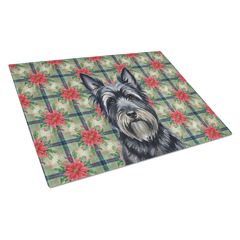 Planche à découper en verre noir Skye Terrier
