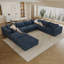 Canapé Cloud, tissu velours côtelé, sièges profonds, conception à deux couches, coussin amovible-519237247