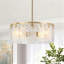  Lustre tambour en verre 4 lumières-611746811