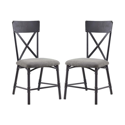 Ensemble de 2 chaises d'appoint avec chaises avec coussin de siège seulement, sans les tables