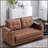 3-In-1 Convertible Futon Sofa With Tufted Loveseat, Pull-Out Sleeper, And Side Pockets For Living Room Comfort And Versatility-1686794079