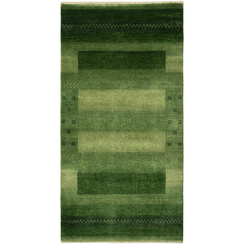 Tapis de couloir vert Jahiem