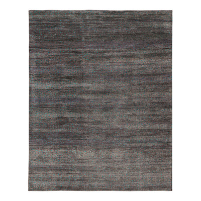 Rug & Kilim's Moroccan Style Rug In Gray With Blue All-Over Patterns