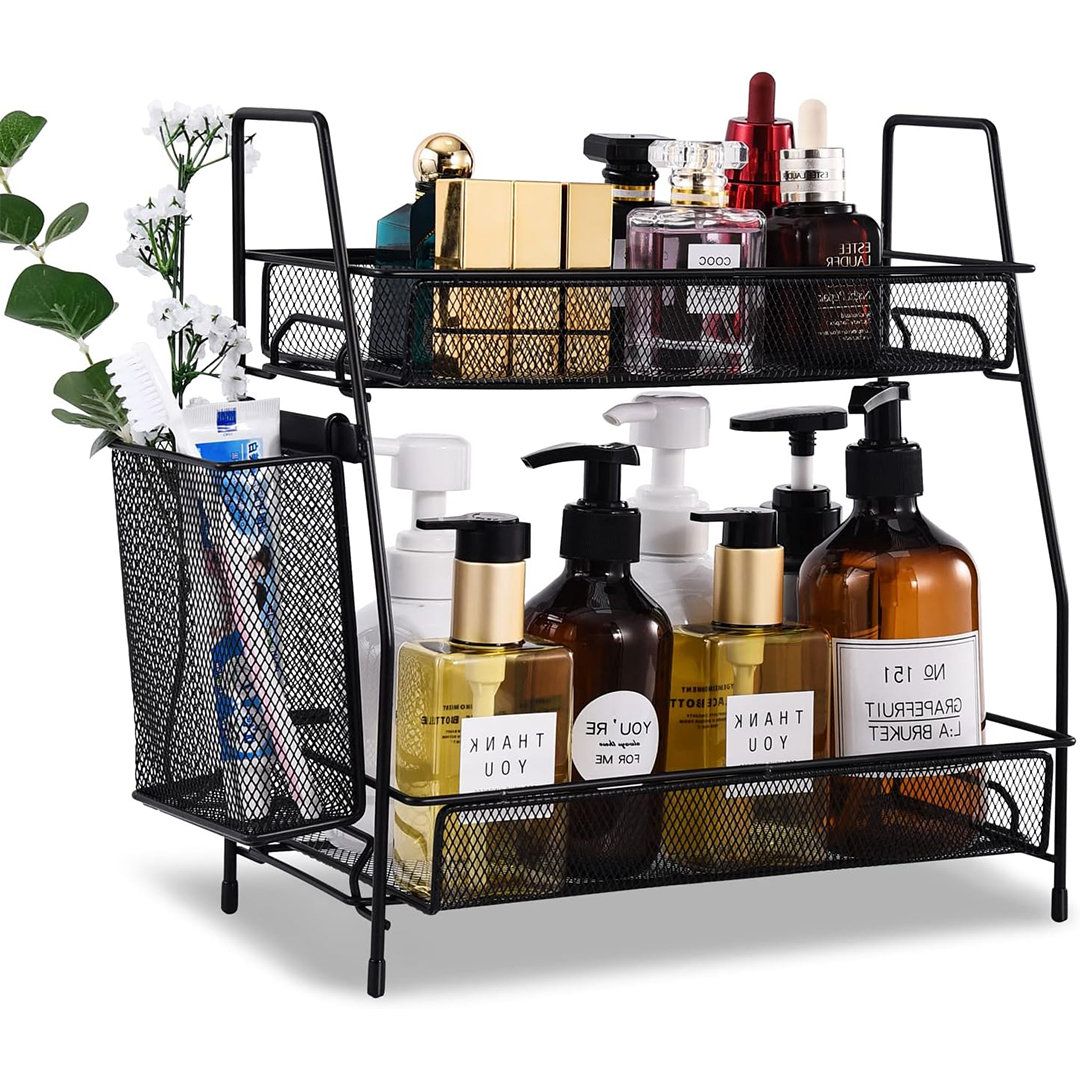 17 Stories Poulia Metal Freestanding Bathroom Shelves | Wayfair