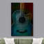 Guitare Painterly sur fond noir magnifique guitare acoustique-101091051-101091049