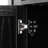 Kitchen Island With Two Tempered Glass Doors, 53'' Rolling Cart, 5 Open Shelves, 3 Drawers, Drop Leaf, Power Outlet, Black For And Dining Space Island, Side Supply, Room
