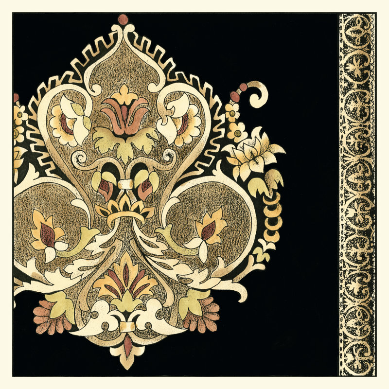 Regal Adornment II by Ethan Harper - Wrapped Canvas Painting, 30cm H x 30cm W x 3.8cm D