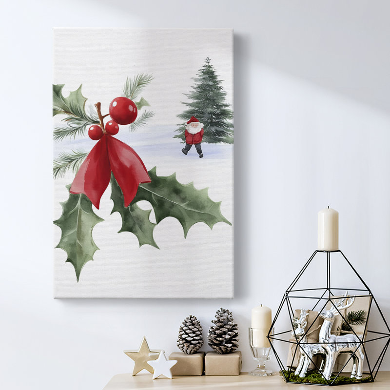 Art des Fêtes de Noël - Toile tendue avec châssis DCCLxxxx, H 12 po x l 8 po