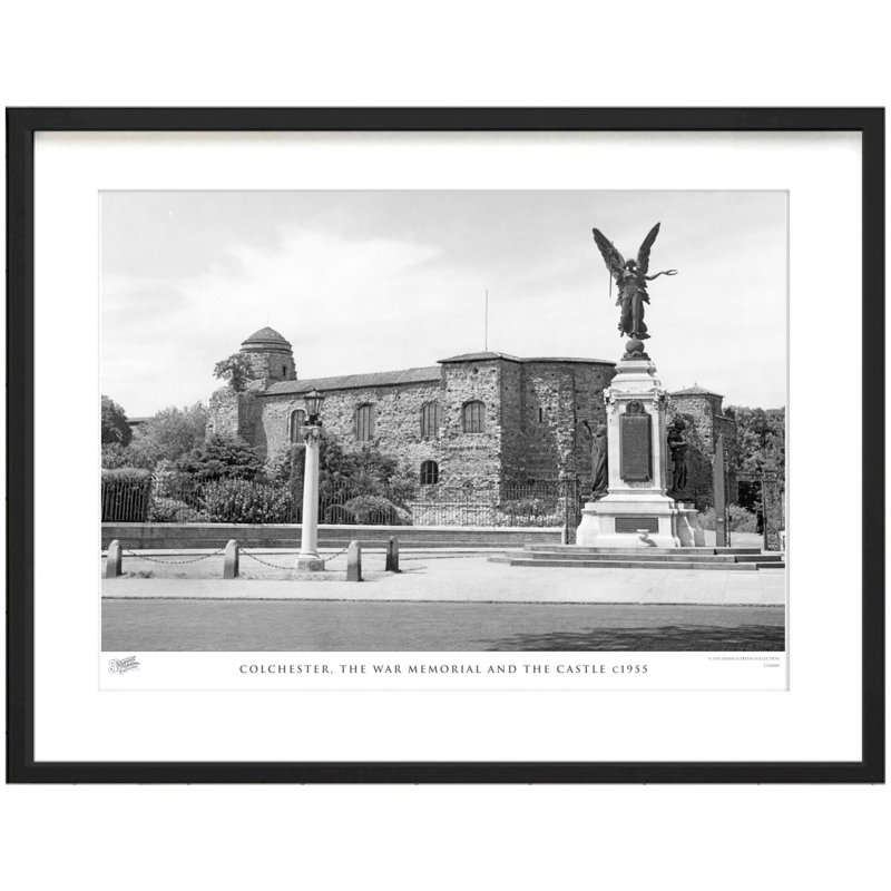 Colchester, The War Memorial And The Castle C1955 by Francis Frith - Single Picture Frame Print, 28cm H x 36cm W x 2.3cm D