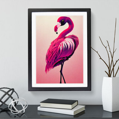 XV1022-2395X Handsome Flamingo - Single Picture Frame Print