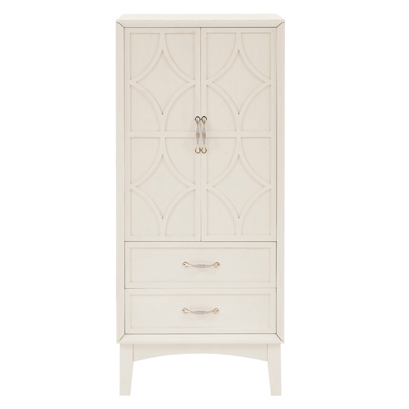 Mid Century Modern Sideboard Buffet Cabinet, Antique White