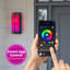 Matte Black Rgb Outdoor Wall Sconce Light With Acrylic Shade