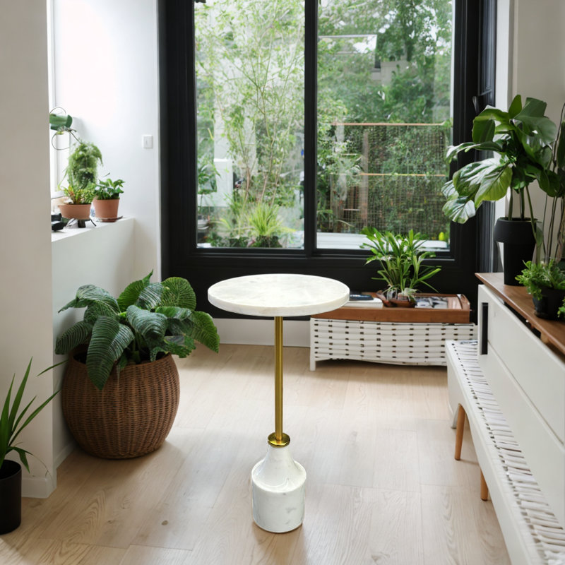 Marble Top End Table