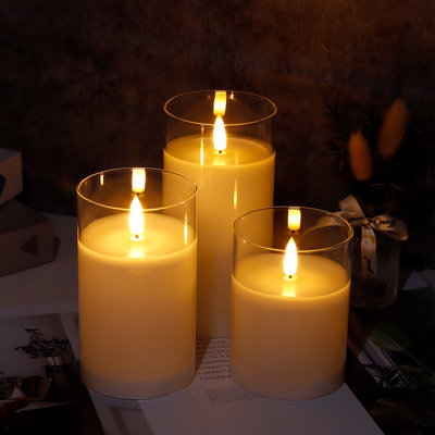 Unscented Flameless Pillar Candle