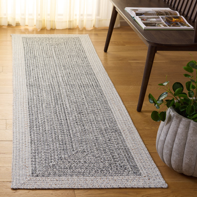 Braided 281 Hand Woven Performance Machine Washable No Pattern Rug, Runner 2'3" x 8'