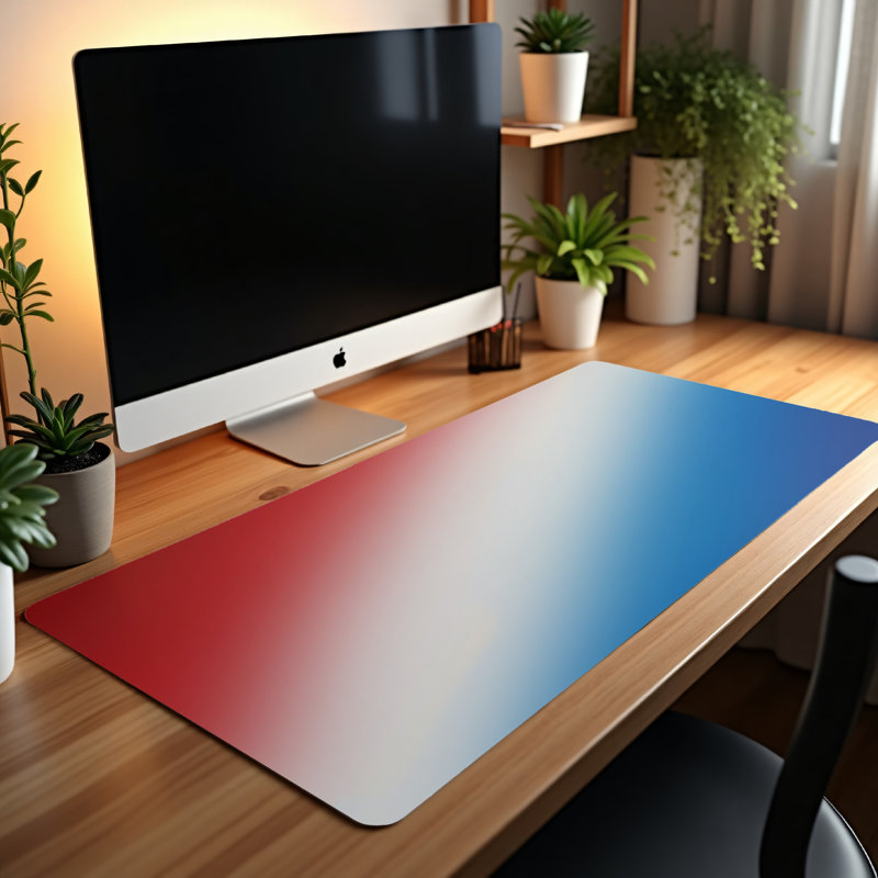Polyester Desk Pad, 14.4x12.1