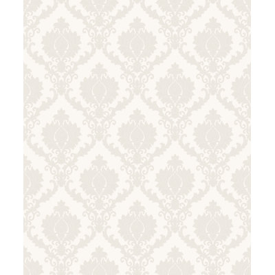 Italian Damask Design Embossed Satin 10m x 53cm Wallpaper Roll